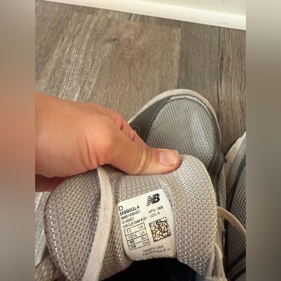 New Balance 990 V4 Encap Sneakers Casual Shoes MADE IN USA Gray White Size 11 - Picture 11 of 12